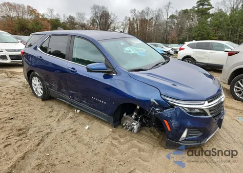 2022 Chevrolet Equinox Lt из США, поврежденный, VIN 3GNAXUEV2NL154982